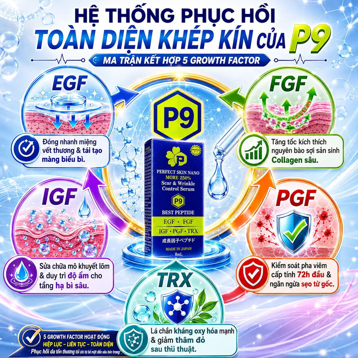 Nguyen ly phoi hop giup phan bo trọn ven 5 growth factor trong skin nano more 250
