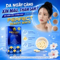 Alternative view of [Mã V2] Viên uống trắng da PERFECT BEAUTY WHITE Nhật Bản (75 viên)