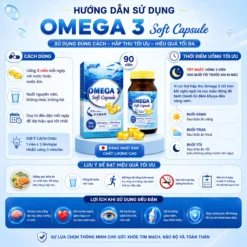 Alternative view of [Mã V11] OMEGA 3 SOFT CAPSULE – Viên uống bổ sung DHA & EPA Nhật Bản (90 viên)